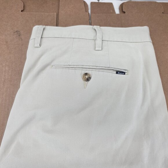 Polo Ralph Lauren Chino Pants Mens Lt Khaki Stretch Straight Fit Sz 38x29.5 - Picture 5 of 13